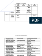 Calendario de Actividades Soc Soc