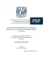 El Cacicazgo de Los Moctezuma y La Comun PDF