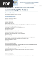 Common Interview Questions (EGYCPS)