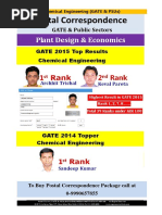 GATE PSU Study Material Plant Design Economics