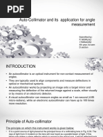 Auto-Collimator and Its Application For Angle Measurement