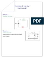 Caracteristiques de Quelque Dipoles Passifs Corrige Serie D Exercices