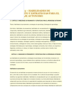 Habilidades de Pensamiento para El Aprendizaje Autonomo