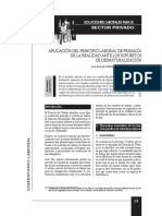 Primacia de La Realidad Ante Los Supuestos de Desnaturalizacion