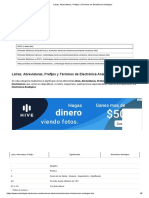 Letras, Abreviaturas, Prefijos y Términos de Electrónica Analógica