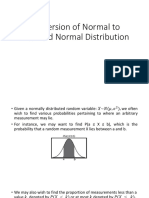 Transforming Normal To Standard Normal