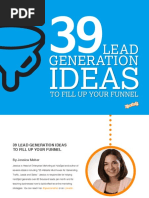 39 Lead Generation Ideas Ebook