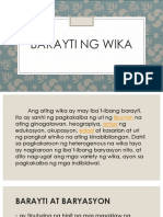 Barayti NG Wika