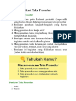 Mengidentifikasi Teks Prosedur