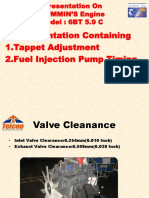 Cummin's Engine Tappet & FIP Timing