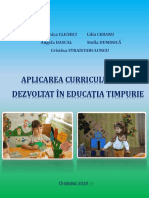 Aplicarea Curriculumului Dezvoltat În Educatia Timpurie PDF