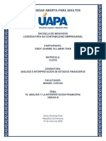 Análisis e Interpretación de Los Estados Financieros - Tarea Unidad Iii