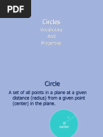 Circles Vocab and Properties 1