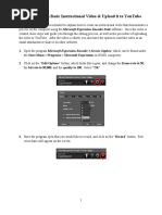Create & Edit A Basic Instructional Video & Upload It To Youtube