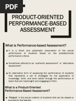 Product-Oriented Performance-Based Assessment