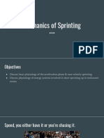 Mechanics of Sprinting