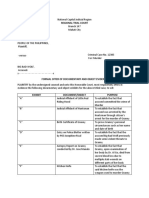 Sample Formal Offer of Evidence