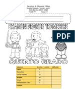 Examen Quinto 1er Trimestre