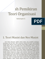 Sejarah Pemikiran Teori Organisasi