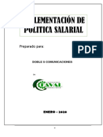 Propuesta de Implementación de Política Salarial