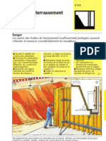 Fouilles de Terrassement Talutées: Danger