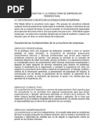 Unidad Didactica Ii La Consultoria de Empresas en Perspectivas