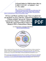Of Trees and Plants and Basic Logic - 'Citizen at Birth' NOT Identical To 'Natural Born Citizen' - By: CDR Kerchner (Ret)