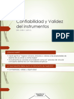 Clase 6 Confiabilidad y Validez Del Instrumentos