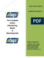 Marketing Strategy at Afaqs - Com Report