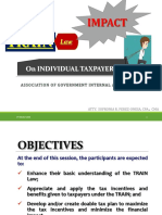 IMPACT OF THE TRAIN LAW ON INDIVIDUAL TAXPAYERS - Atty. Sofronia Perez-Onesa PDF