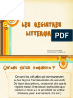 Registres Littéraires