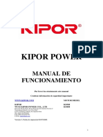 Manual Motor Planta 20 Kva Kipor