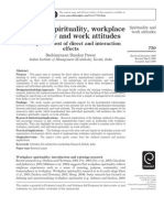 Individual Spirituality, Workplace Spirituality and Work Attitudes An Empirical Test of Direct and Interaction Effects