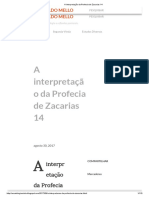 A Interpretação Da Profecia de Zacarias 14