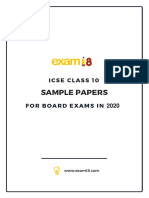 Commercial Studies Sample Paper ICSE 2020