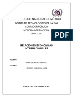 Relaciones Económicas Internacionales.