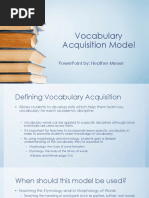 Vocaubulary Acquisition