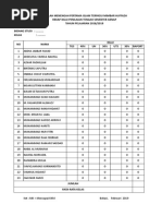 Form Nilai PTS