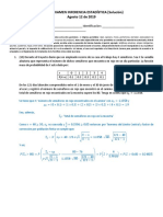 Parcial 1 - Inferencia - 2019 II (Solución)