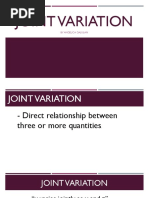 Joint Variation Powerpoint