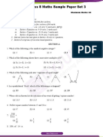 CBSE Class 8 Maths Sample Paper Set 3