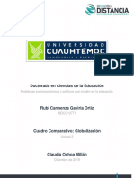 3.1 Cuadro Comparativo. Globalización - Gaviria - Rubi