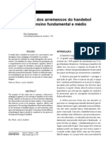 Aprendizagem Dos Arremessos Do Handebol