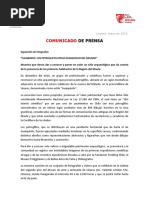 Comunicado Prensa - Petroglifos