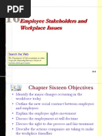 Mployee Stakeholders and Workplace Issues