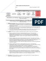 Metacognitive Reading Report 1