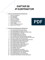 Daftar Isi SOP