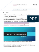 350 Kosakata Bahasa Arab Sehari-Hari Dan Artinya Terlengkap