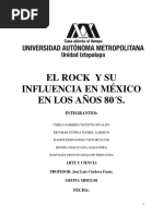 El ROCK INFLUENCIA EN MÉXICO EN LOS AÑOS 80 S