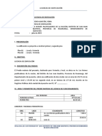 Memoria Descriptiva de Licencia de Construccion